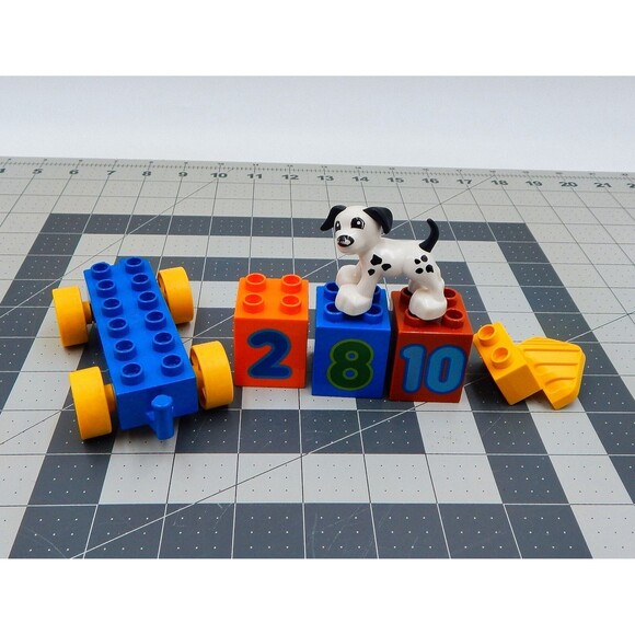 LEGO Duplo Number Train Set 10558 Replacement 6 Pieces Dog Numbered Blocks - Picture 4 of 6